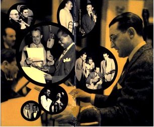 photos of Tommy Dorsey with several of the artists that he worked with